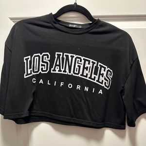 Los Angeles graphic cropped tee